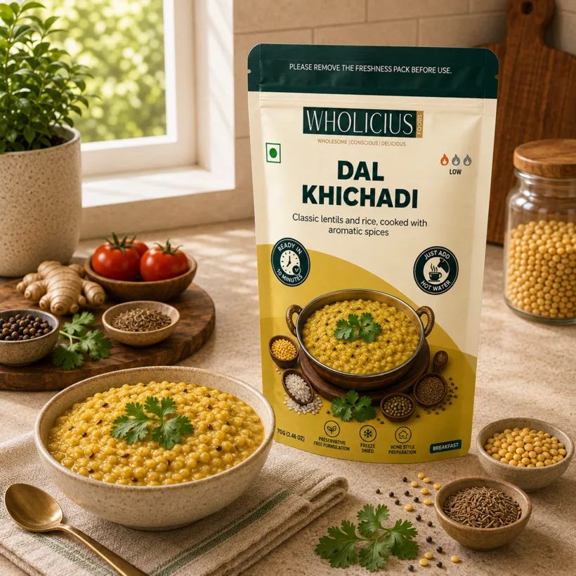 Dal Khichadi, prepared
